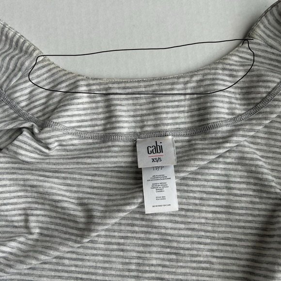CAbi Women’s Gray White Stripe Polka Dot ATC Cape XS/S #5846 - Picture 13 of 13